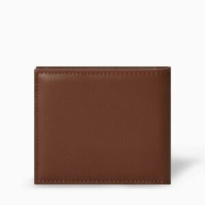 New Longvadon 1407 Soft Calfskin Leather Short Wallet 8CC | Marron Cognac